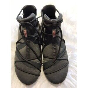 EUC Puma Fierce Rope Art No. 19013601 Women's Sneakers Size 7 Eu 38 Olive Green